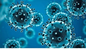 Cellule di covid rappresentazione 3D