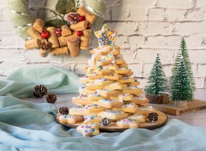 albero di natele di biscotti